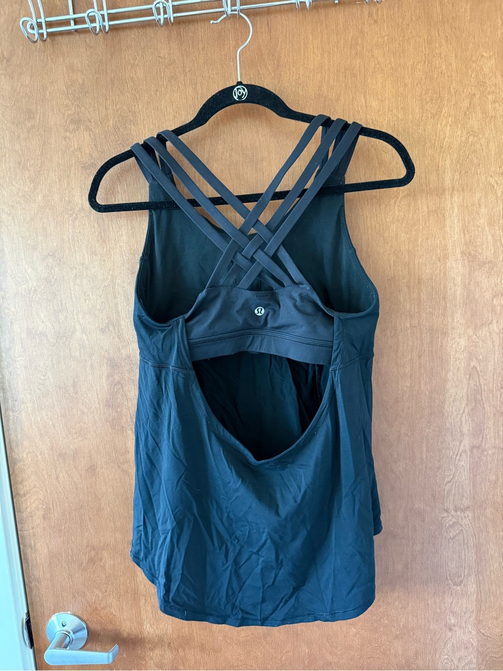 Lululemon Wild Tank Black Strappy Open Back Yoga Tank